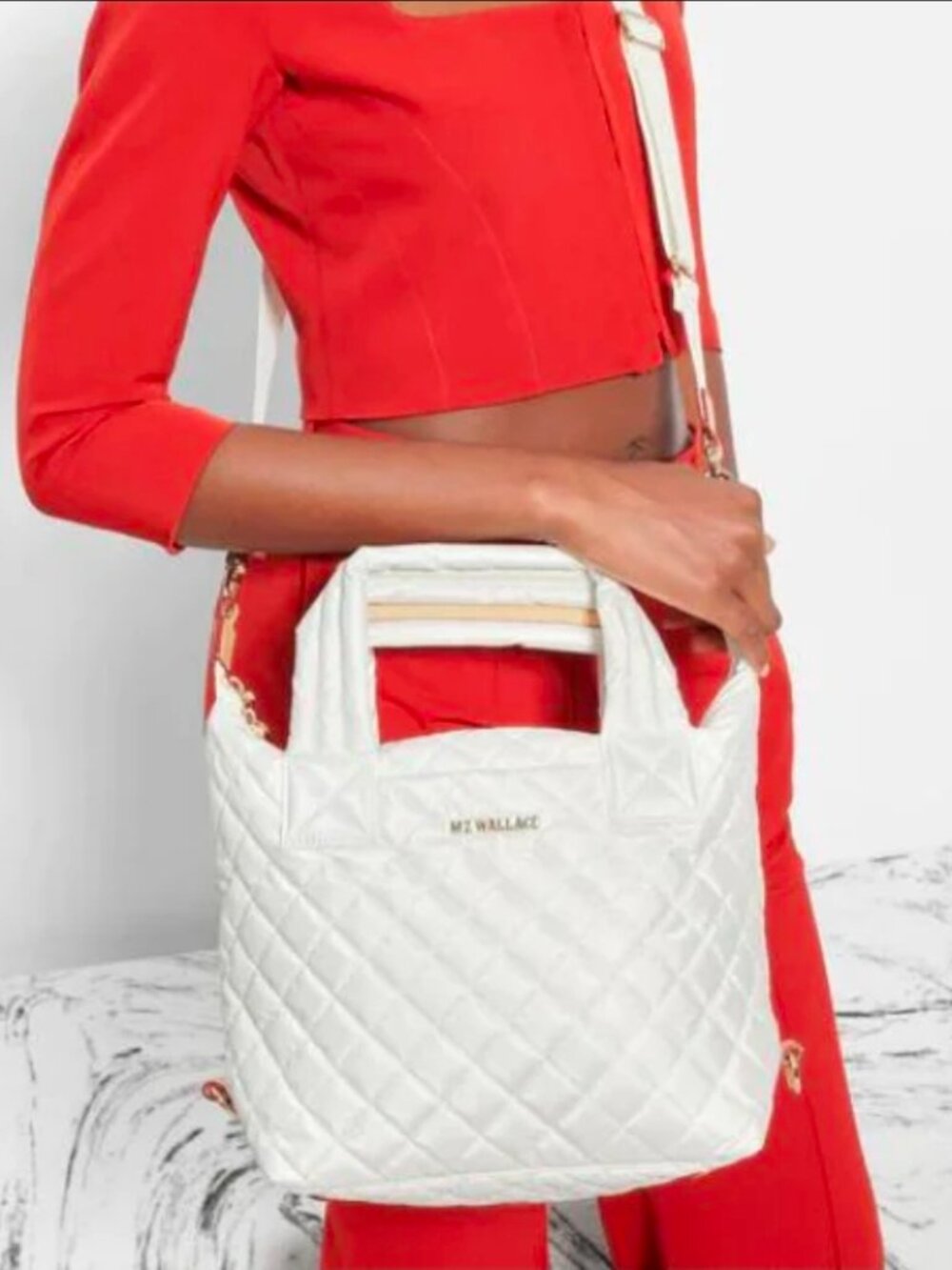 MZ Wallace Small Sutton White Pearl BNWT - Picture 3 of 13